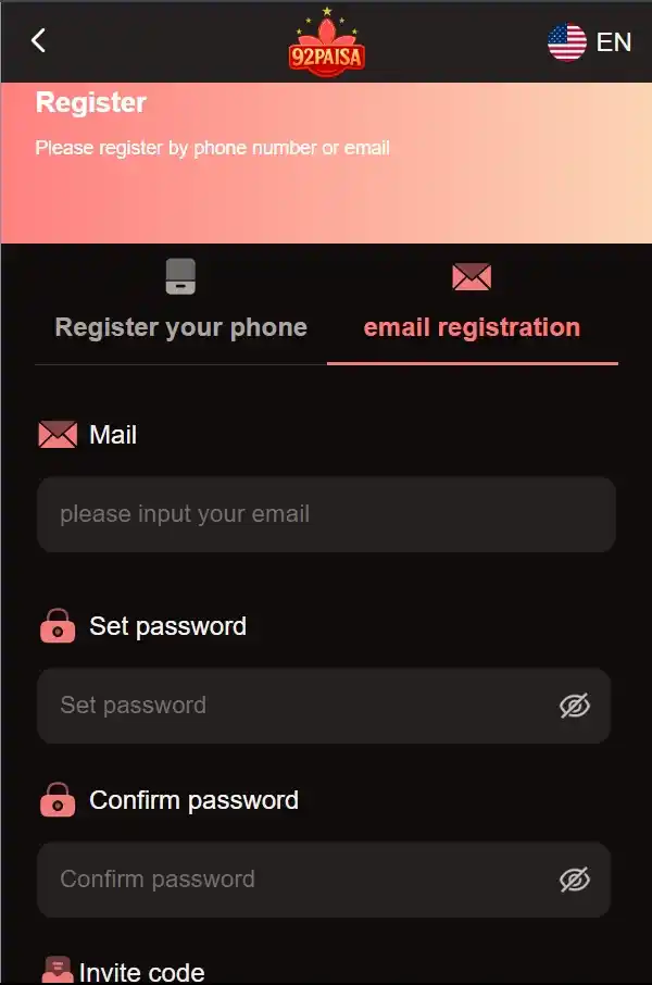 92 Paisa Registration